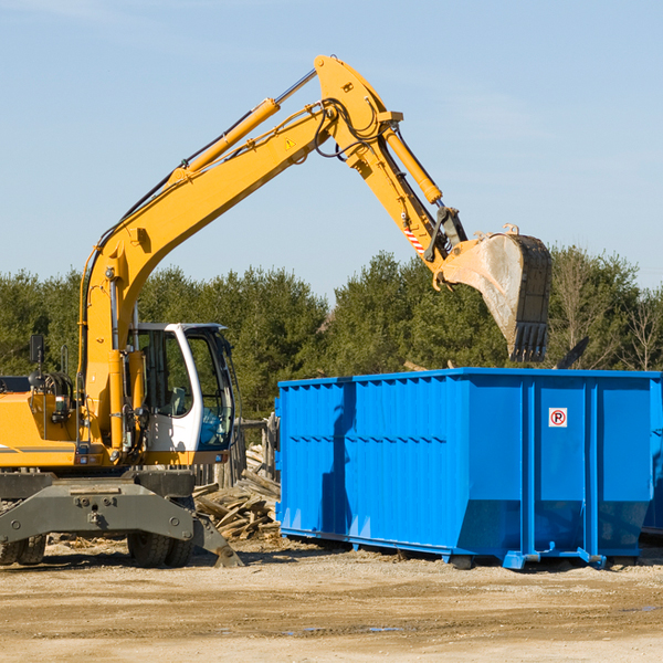 what size residential dumpster rentals are available in Roe AR